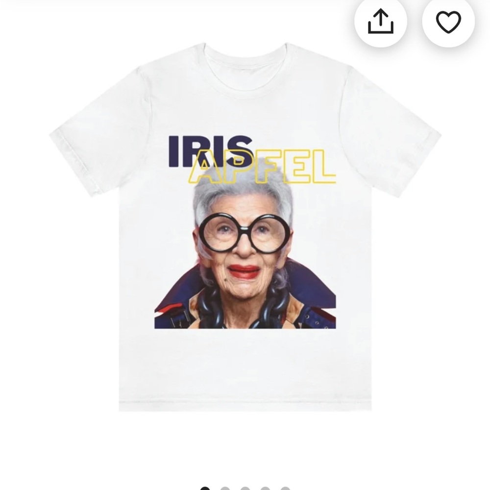 Iris Apfel graphic tshit